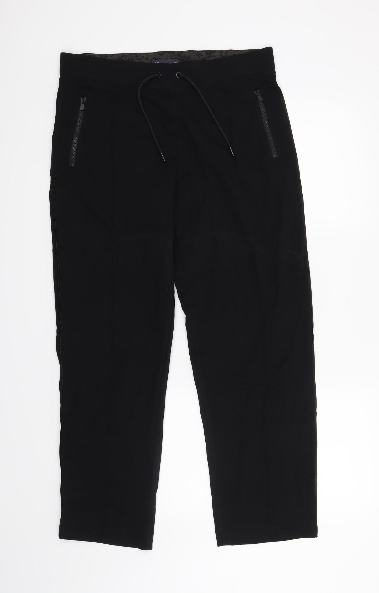 M&S Womens Black   Trousers  Size 14 L28 in