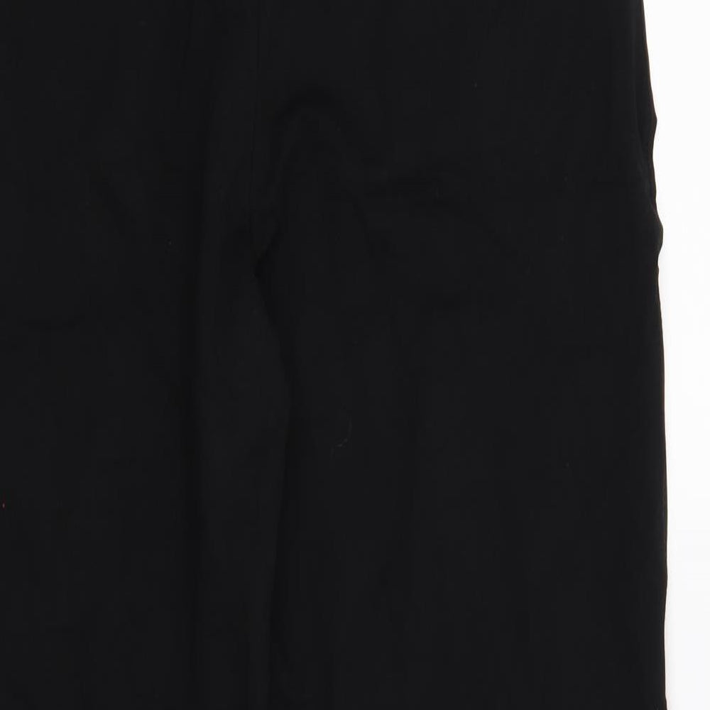 M&S Womens Black   Trousers  Size 14 L28 in