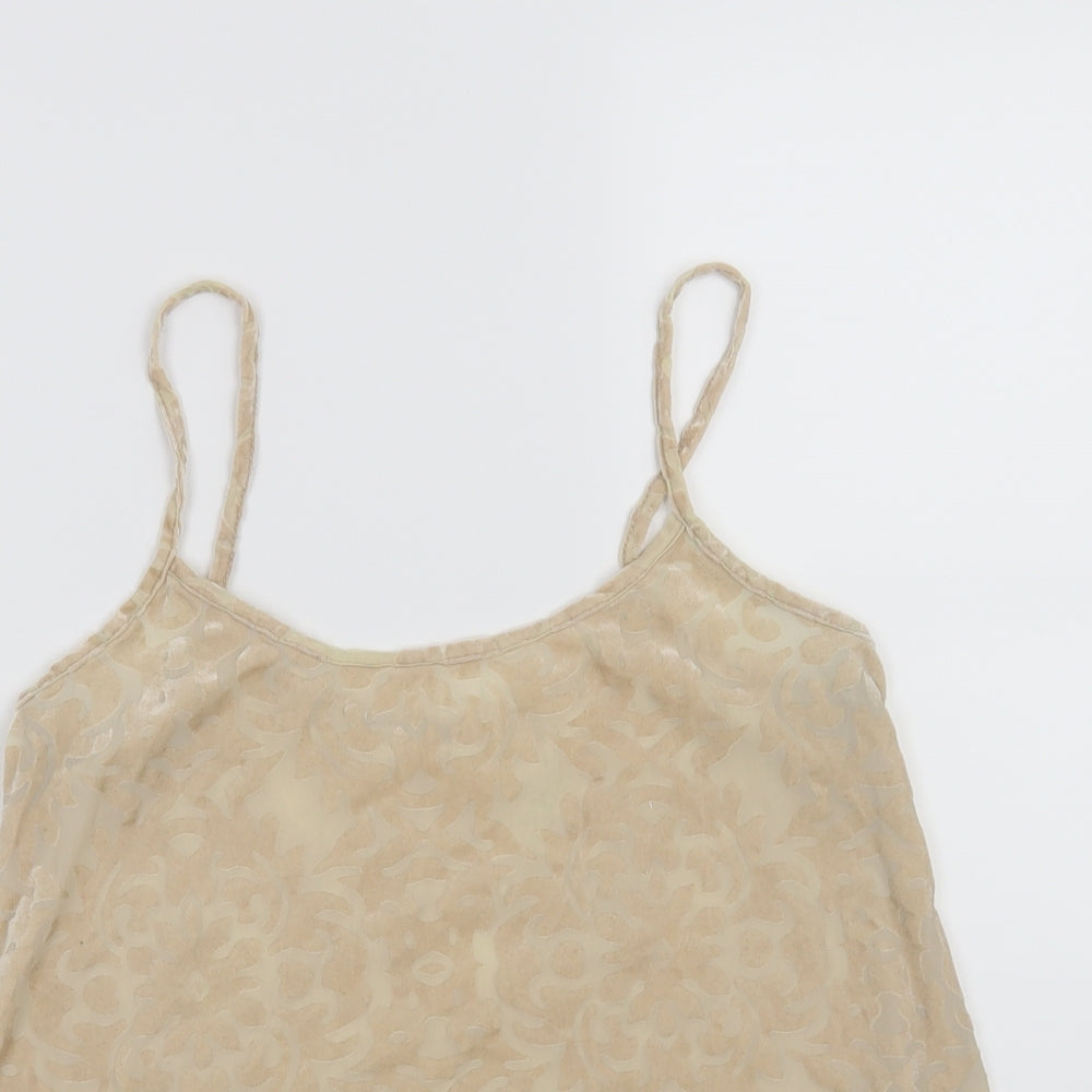 New Look Womens Beige   Basic Tank Size 10