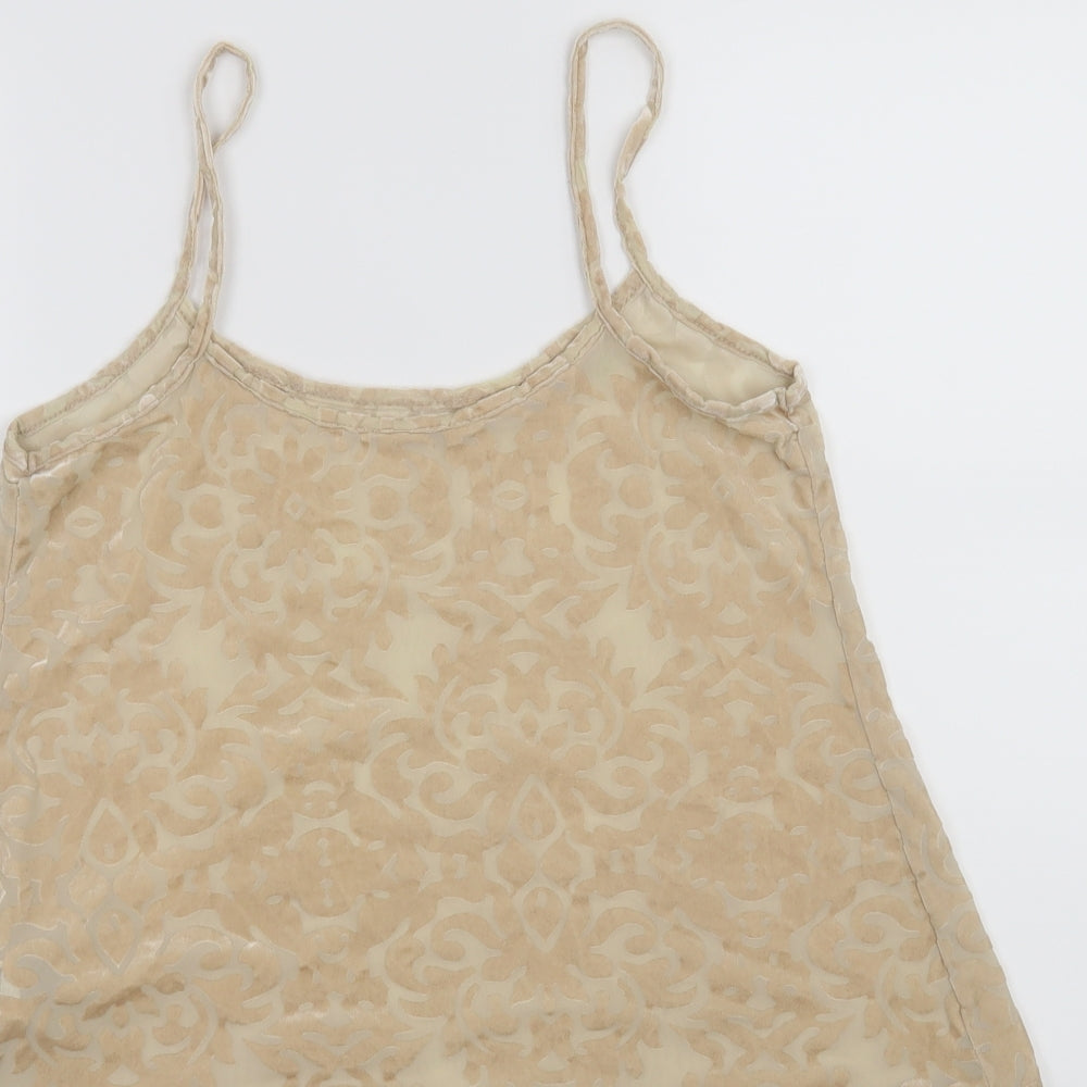 New Look Womens Beige   Basic Tank Size 10