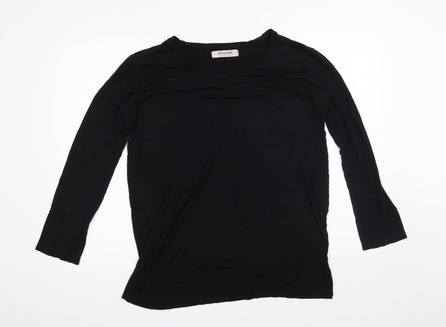 john patrick Womens Black   Basic T-Shirt Size M