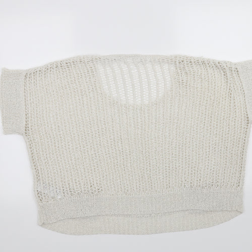 New Look  Womens White   Pullover Jumper Size 10