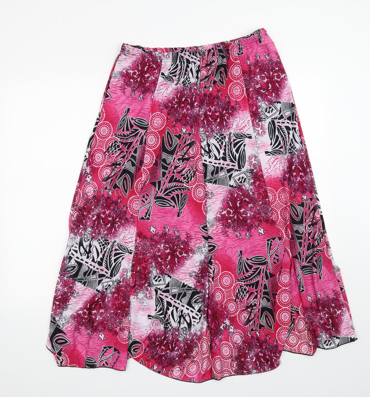 Preworn Womens Pink A-Line Skirt Size M