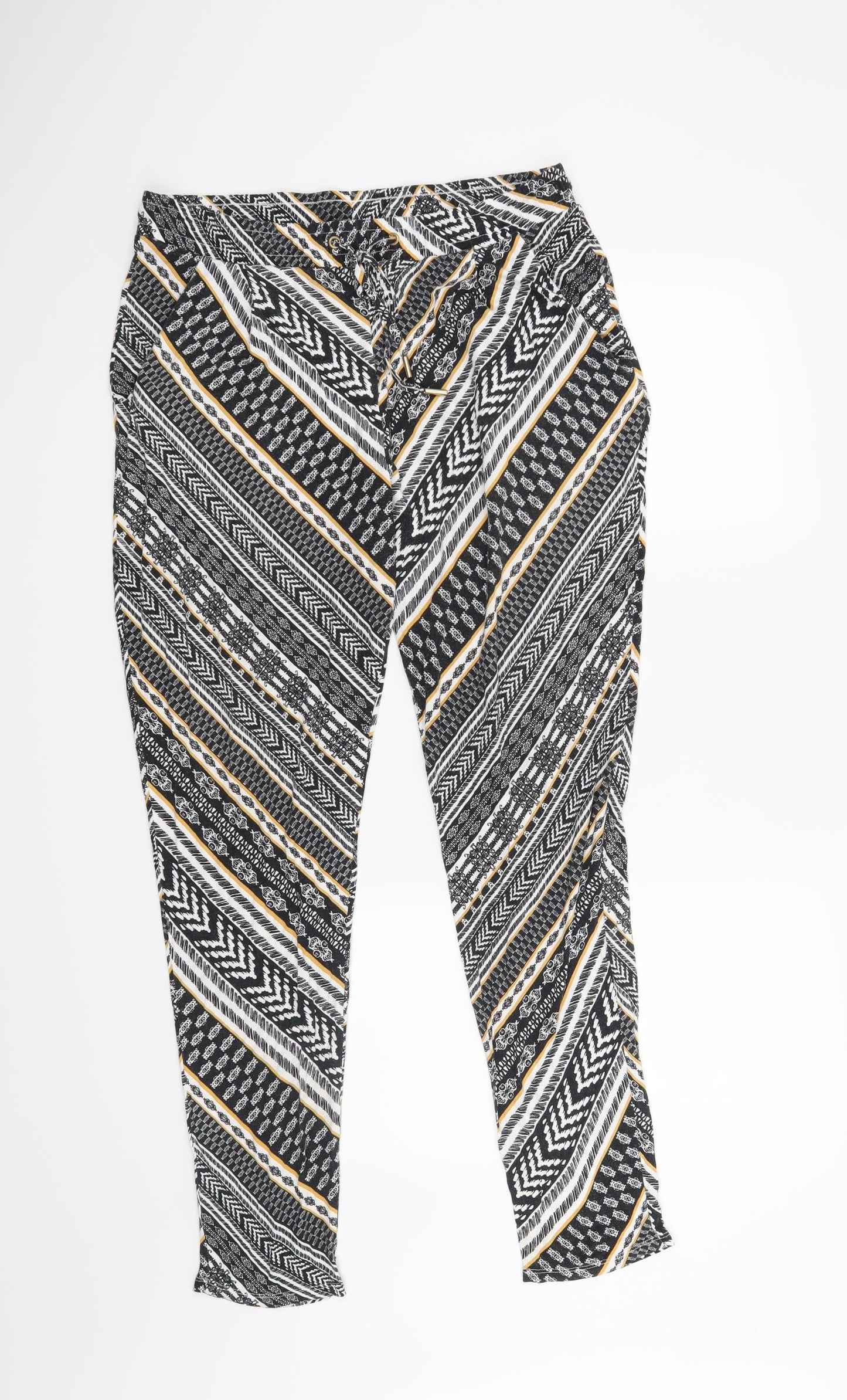 F&F Womens Black   Trousers  Size 12 L28 in