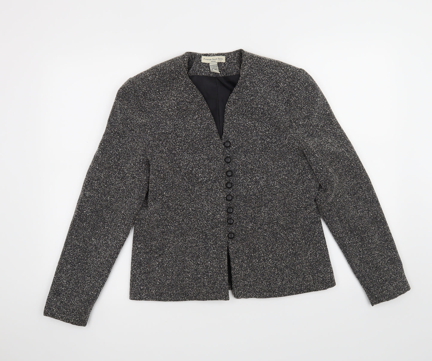 Amanda Smith Womens Grey   Jacket Coat Size 4