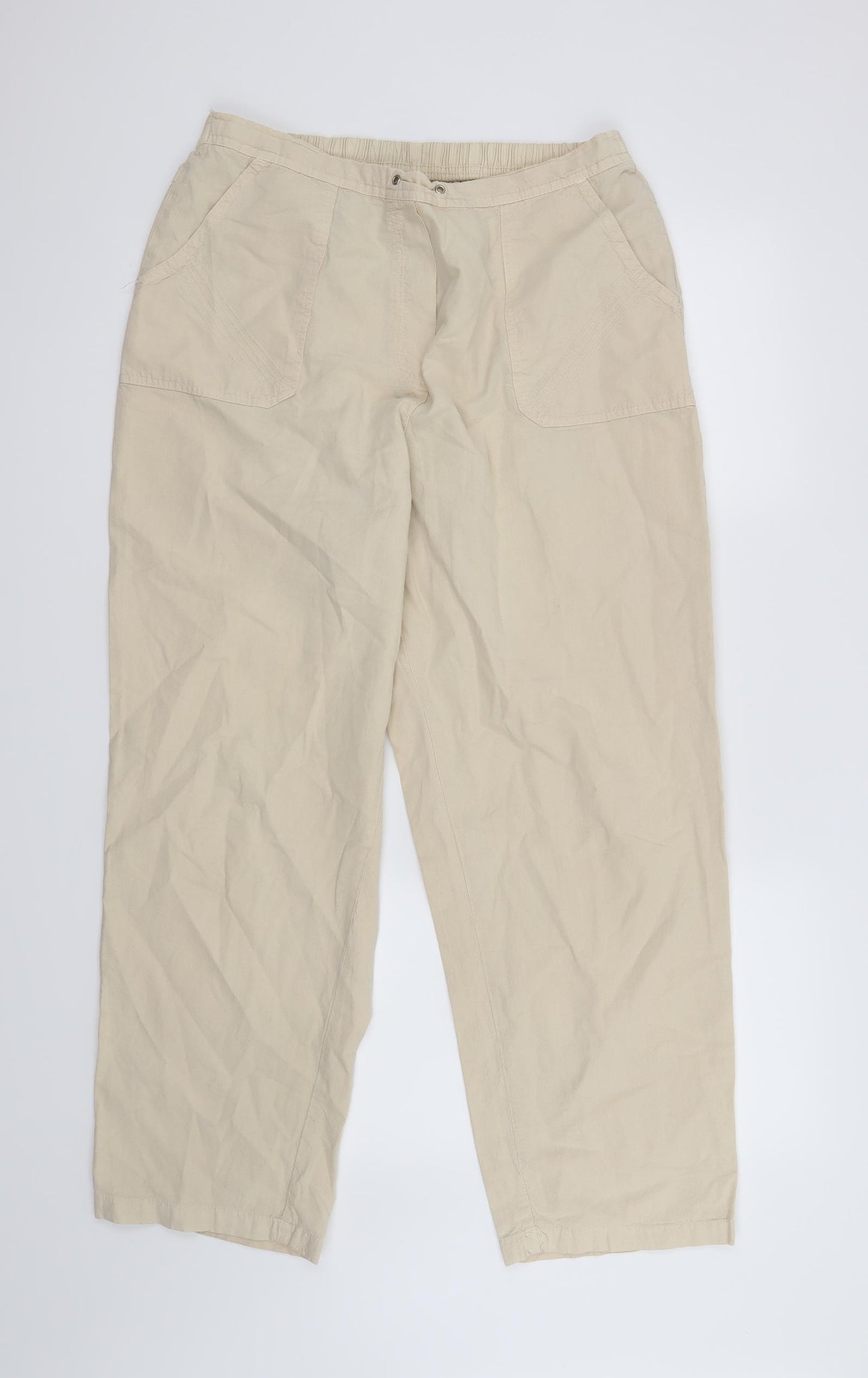 Happit Womens Beige   Trousers  Size 16 L26 in