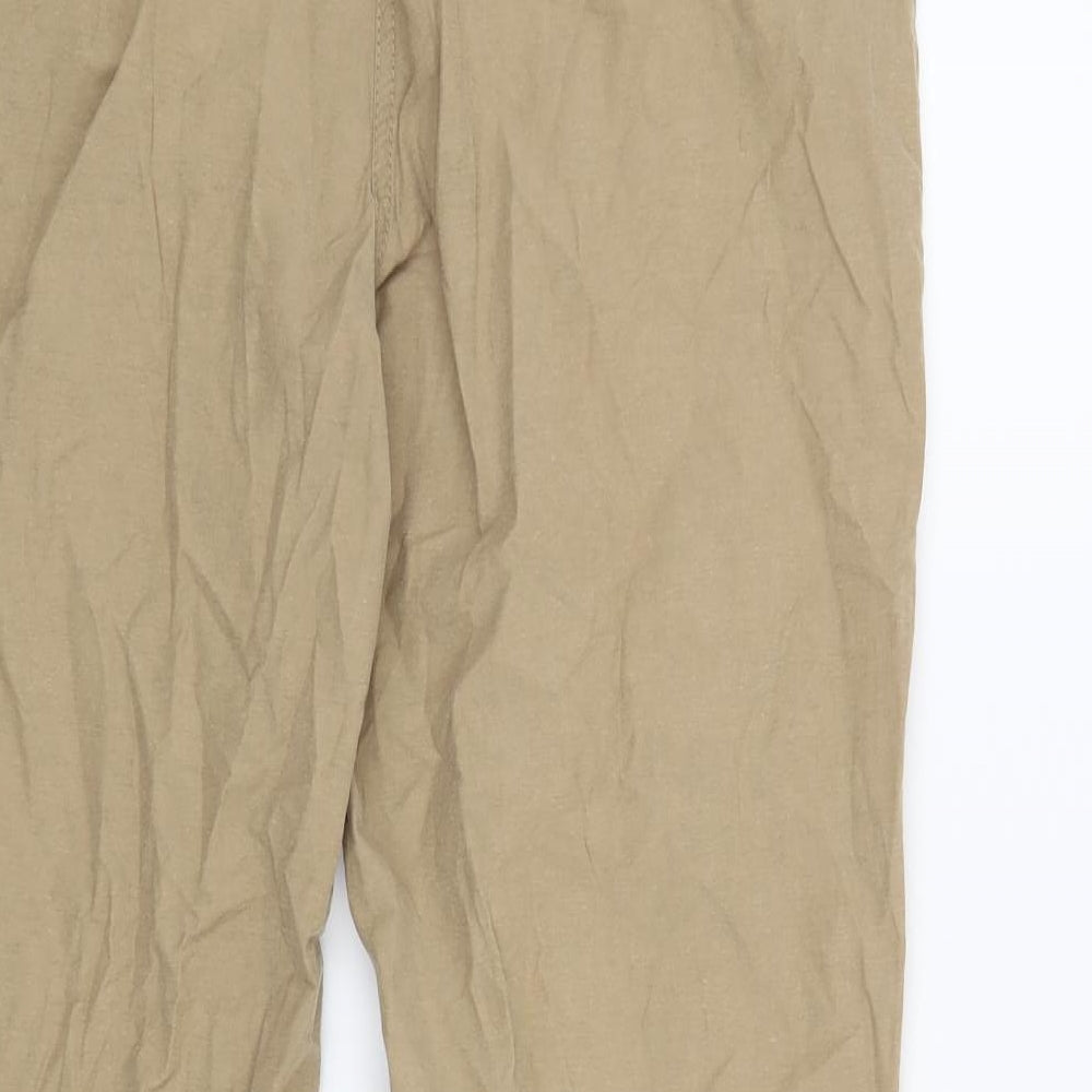 Dorothy Perkins Womens Beige   Trousers  Size 12 L28 in