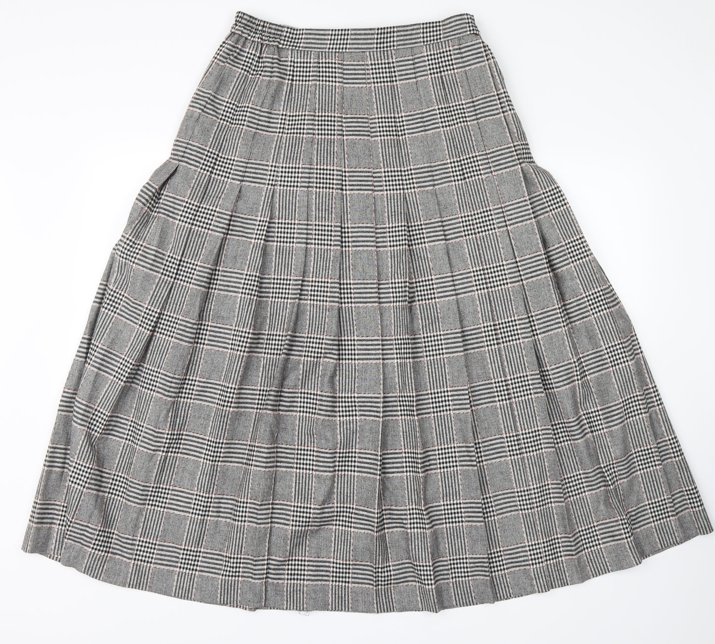 rowlands Womens Grey Check  Maxi Skirt Size 16