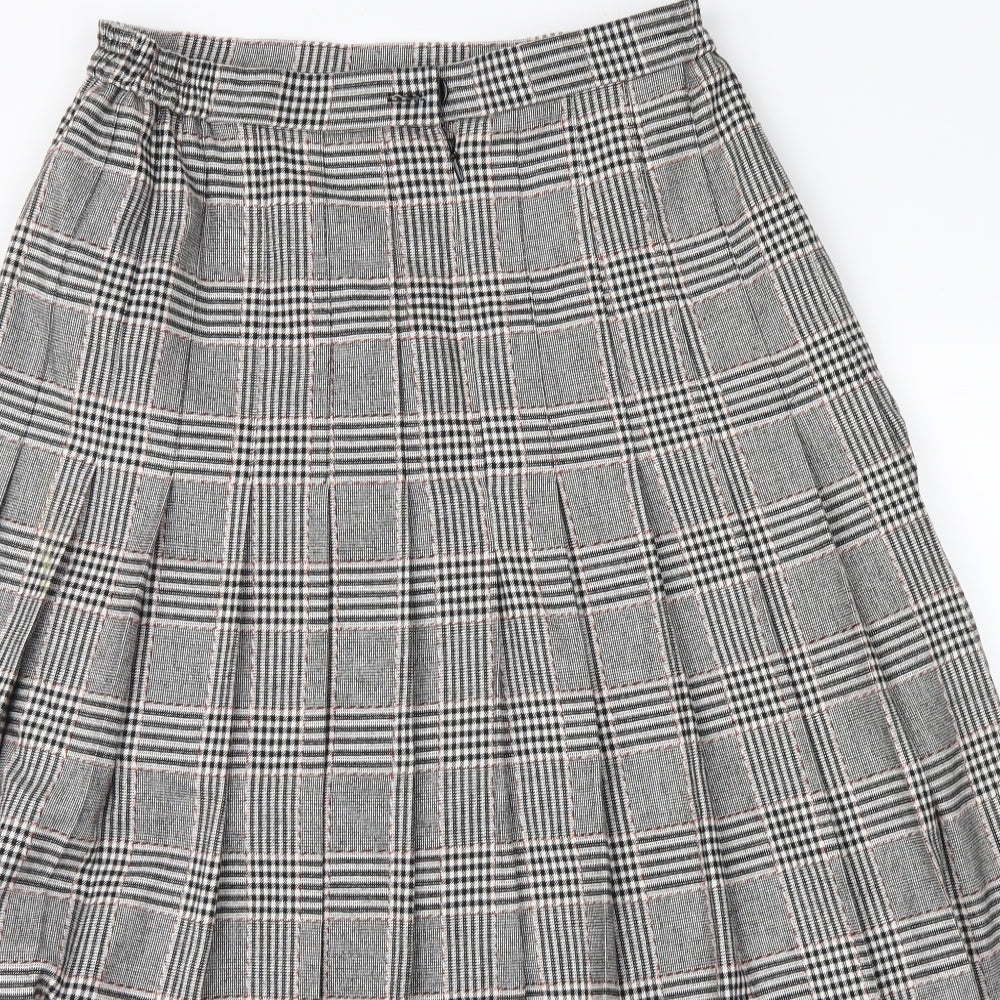 rowlands Womens Grey Check  Maxi Skirt Size 16