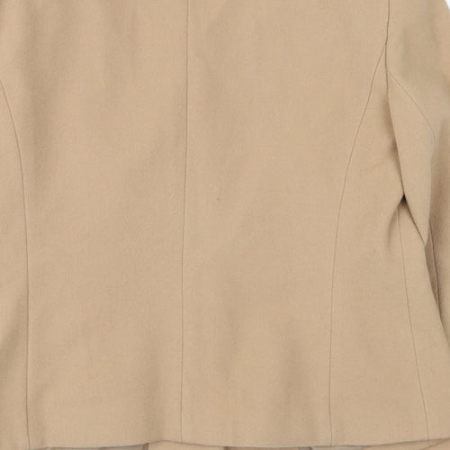 Gray Osbourn Womens Beige   Jacket Coat Size 14