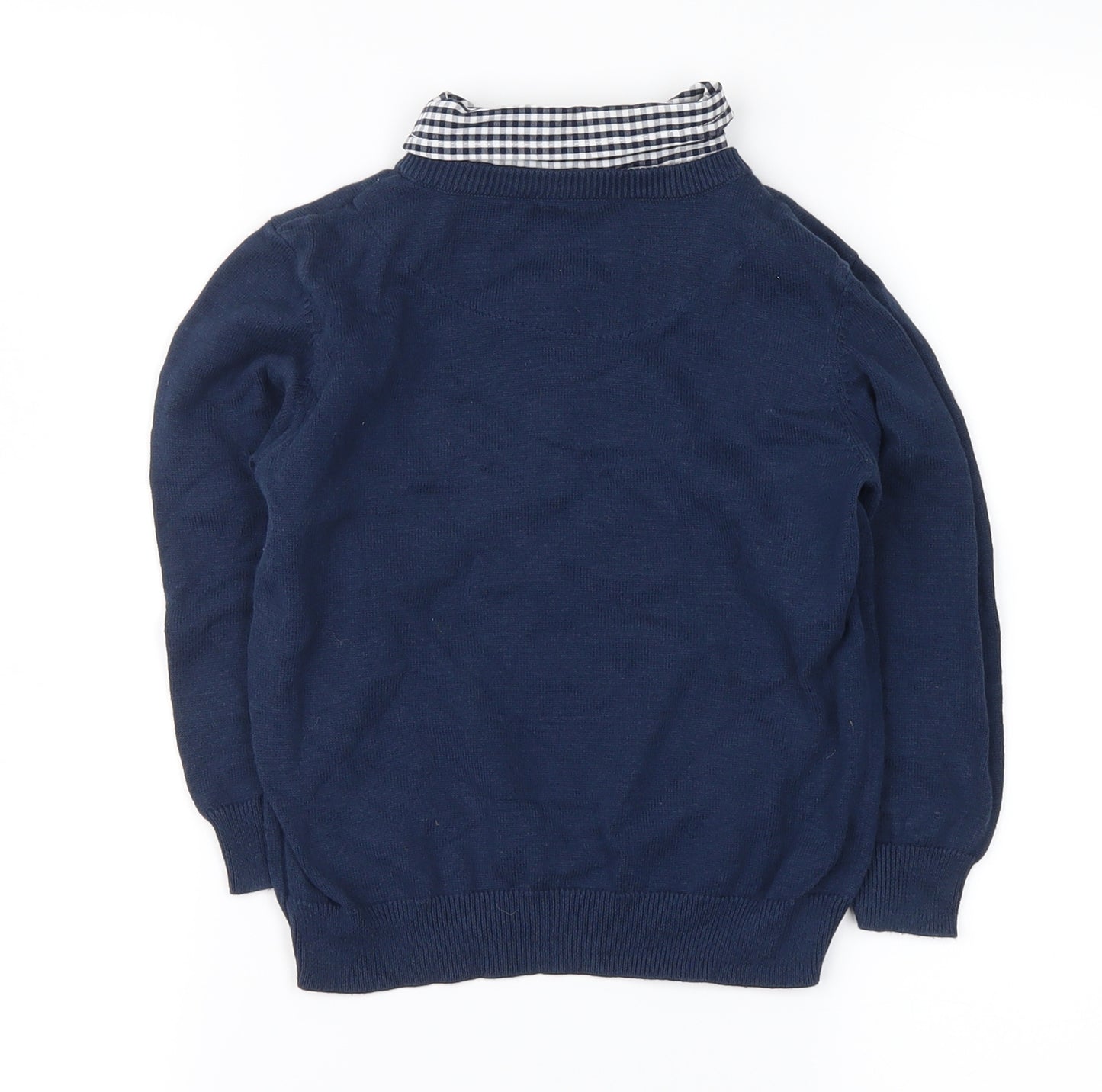 Heritage Boys Blue Plaid  Pullover Jumper Size 2-3 Years