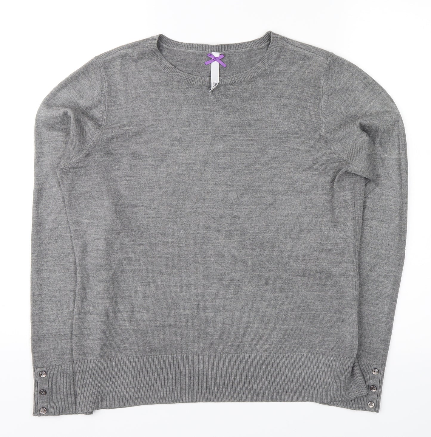 BHS Womens Grey   Pullover Jumper Size 14