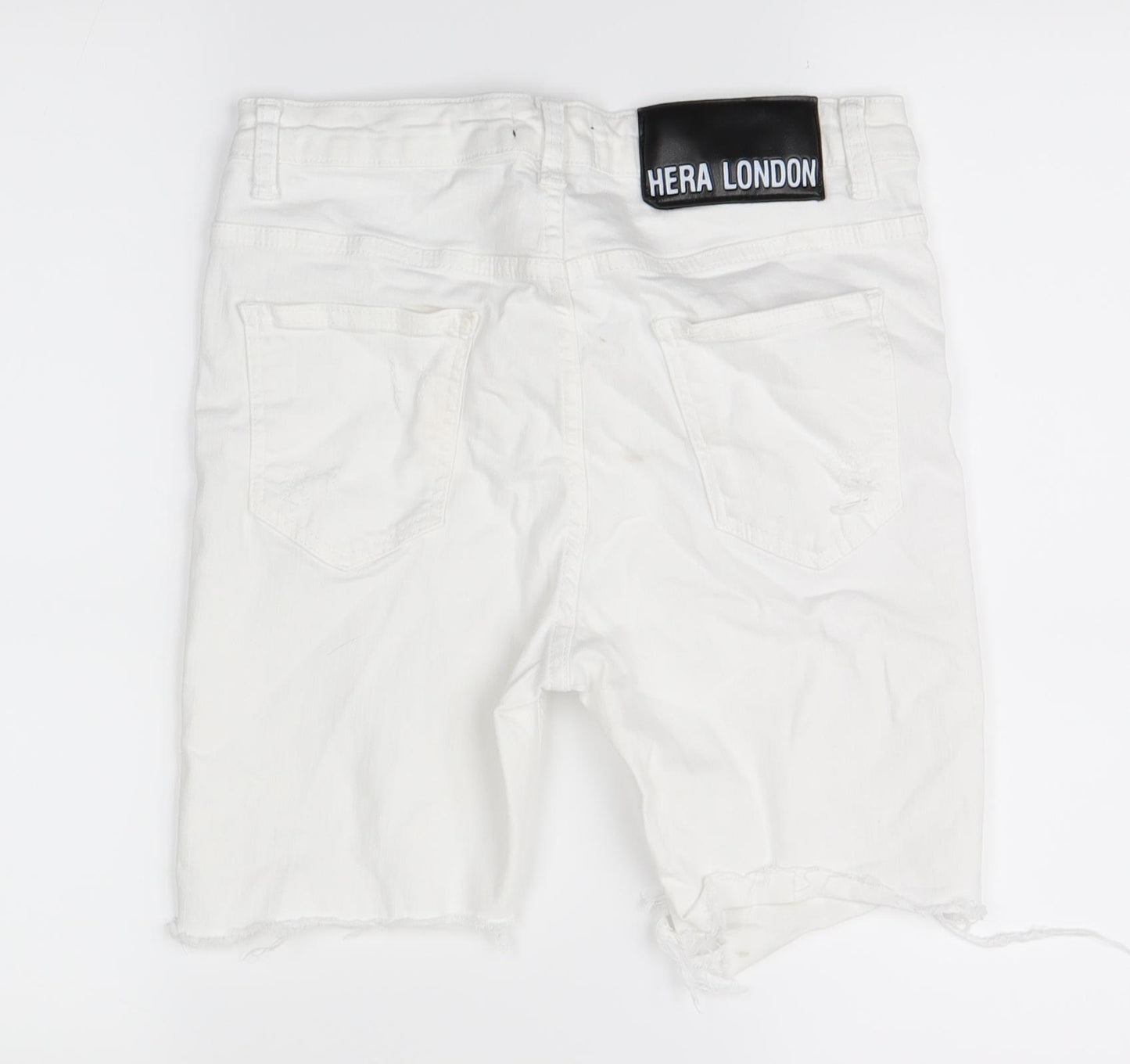 hera london Mens White   Cargo Shorts Size 28 in