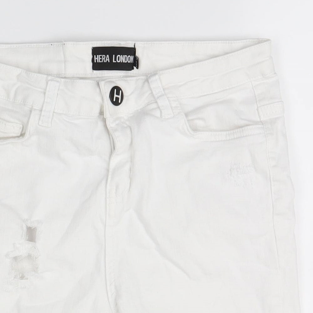 hera london Mens White   Cargo Shorts Size 28 in
