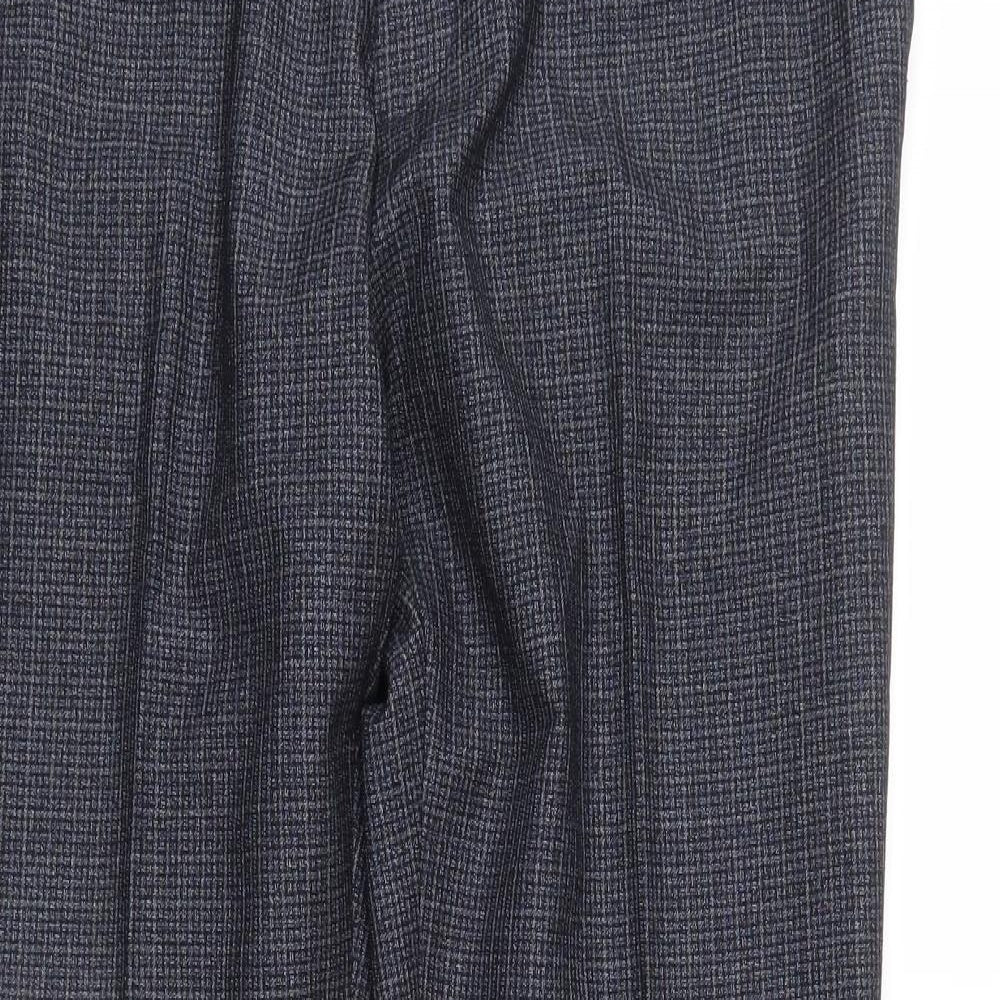 spitalfields Mens Grey Check  Trousers  Size 34 in L30 in