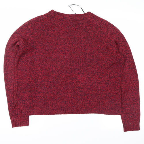 Divided Womens Red   Pullover Jumper Size M