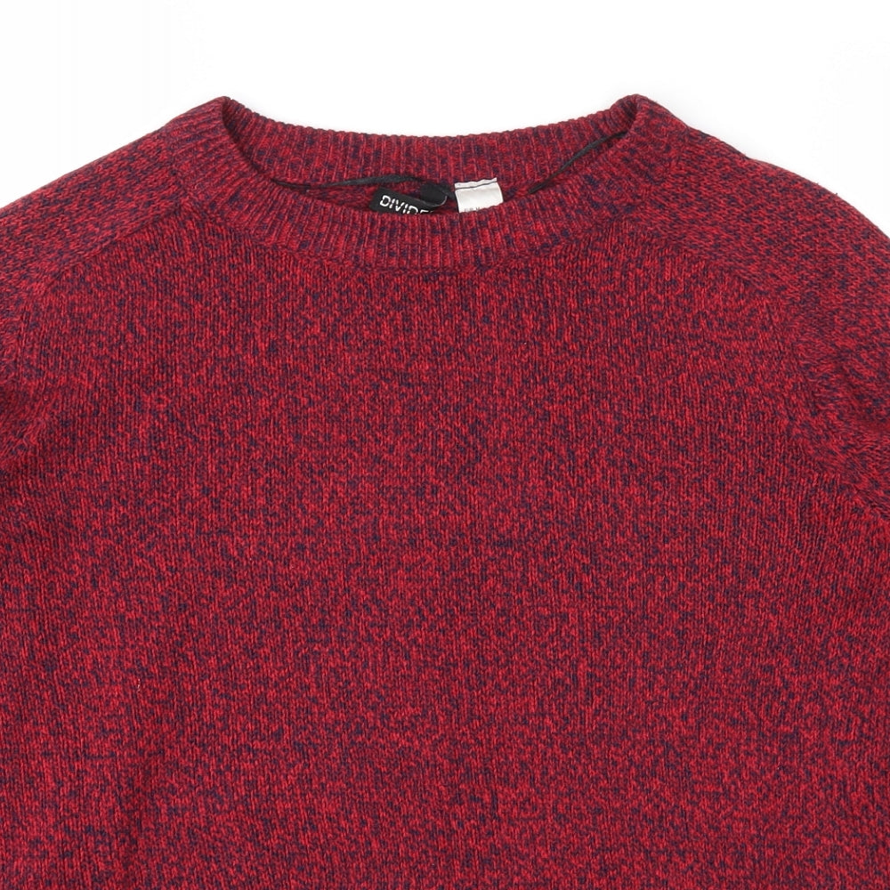 Divided Womens Red   Pullover Jumper Size M