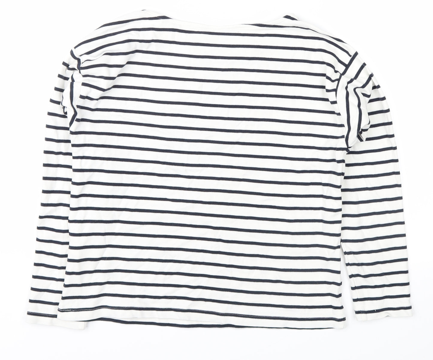 l.o.g.g Womens Black Striped  Pullover Jumper Size S