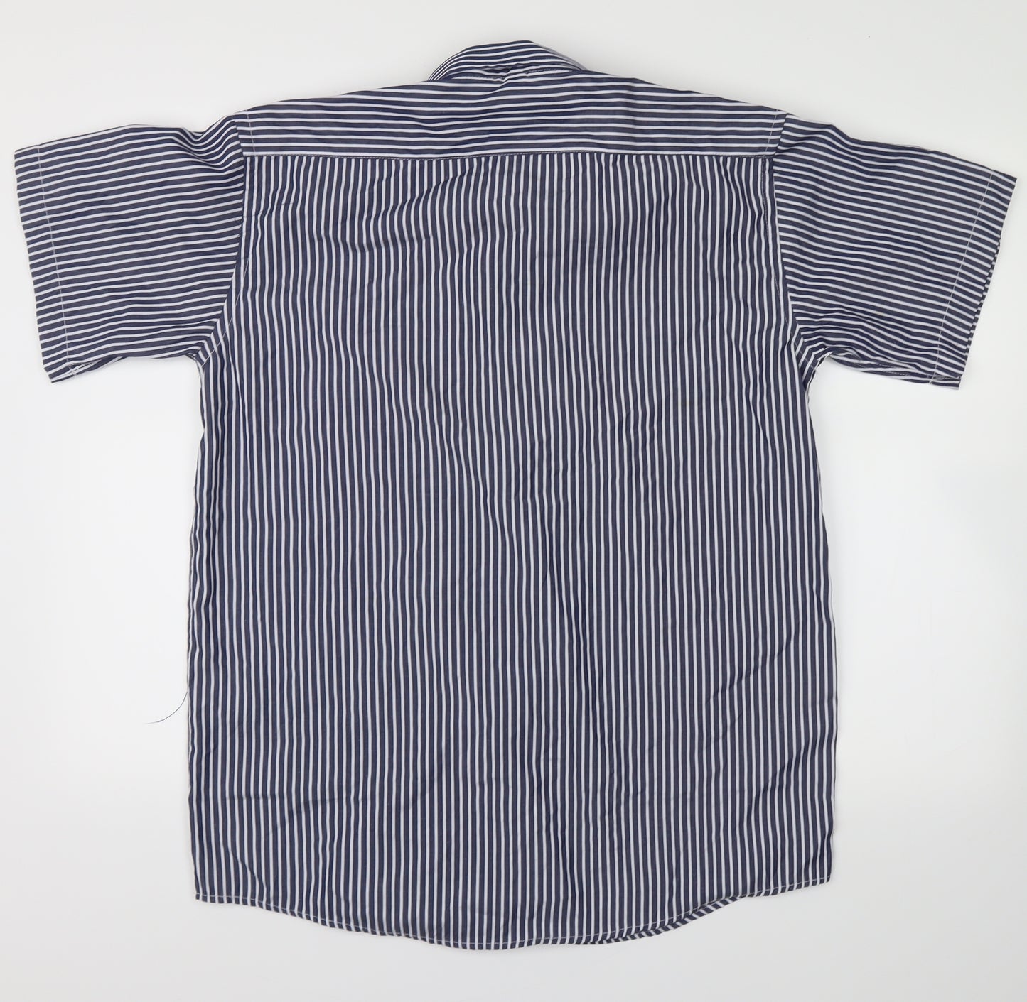 lanzans Mens Blue Striped   Button-Up Size 40