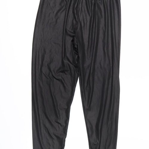 Boohoo Womens Black   Cropped Trousers Size 10 L23 in