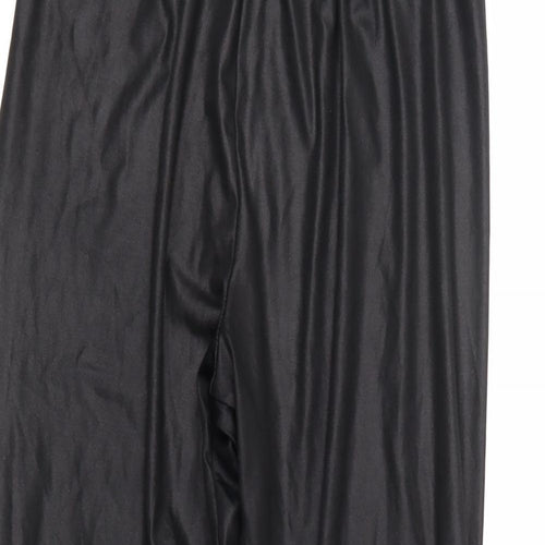 Boohoo Womens Black   Cropped Trousers Size 10 L23 in