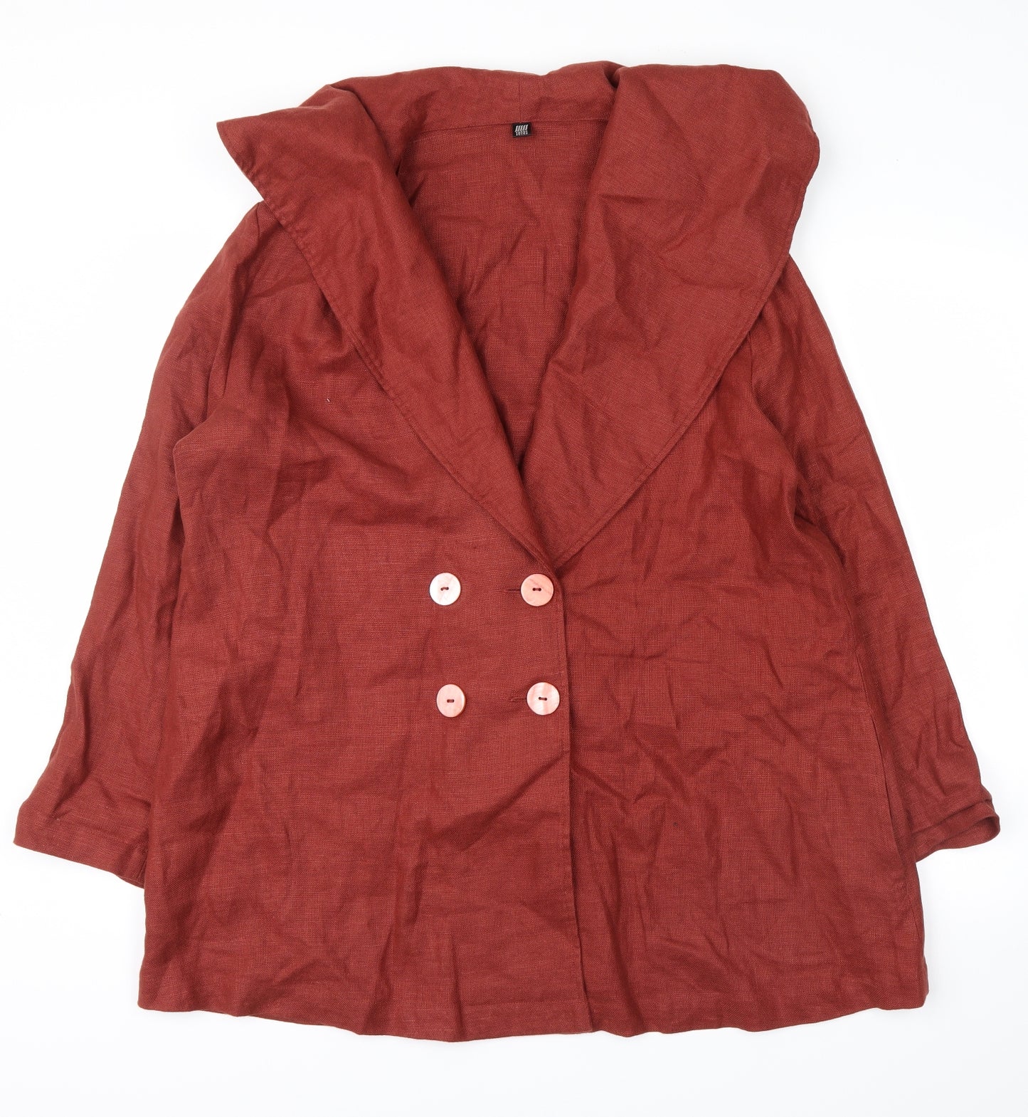senas Womens Red   Trench Coat Coat Size L
