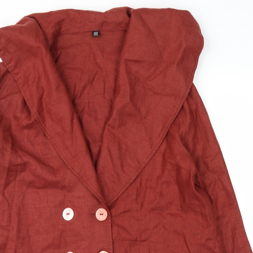 senas Womens Red   Trench Coat Coat Size L