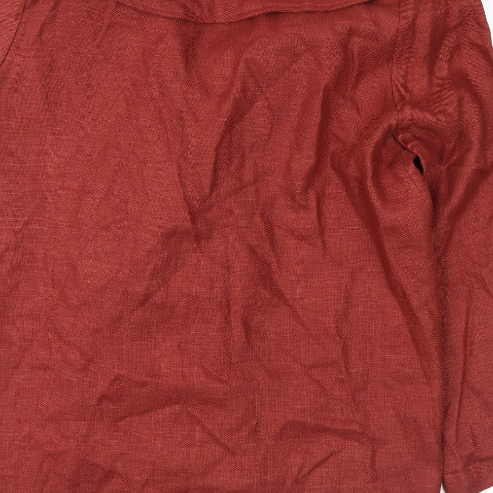 senas Womens Red   Trench Coat Coat Size L