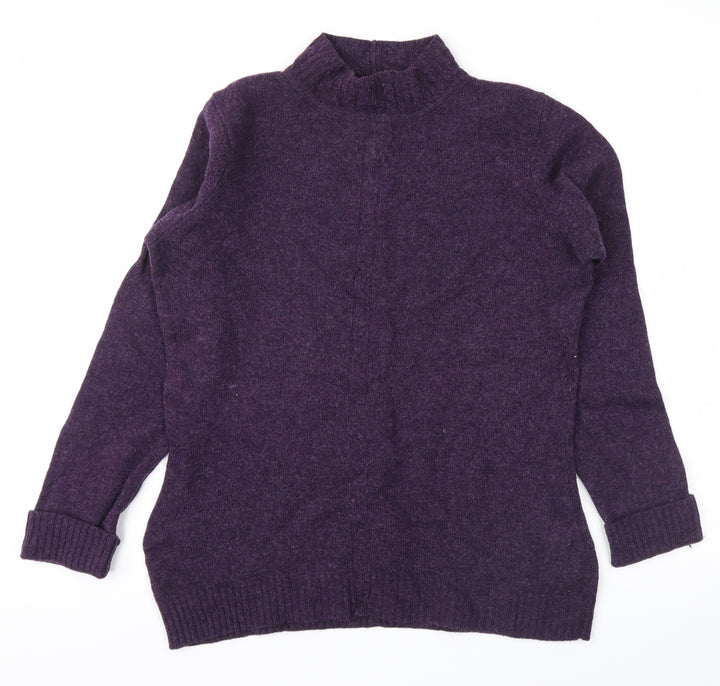 EWM Womens Purple Pullover Jumper Size S