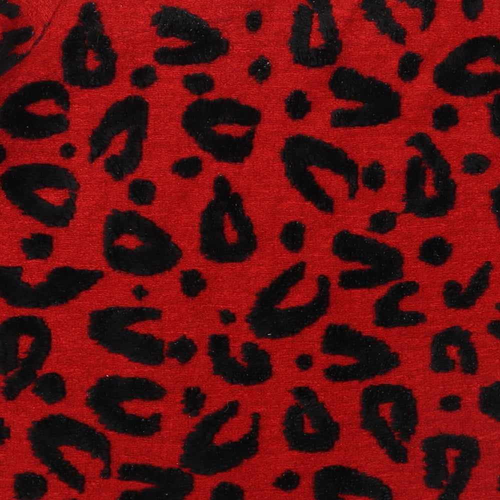 George Womens Red Animal Print  Pullover Jumper Size 22