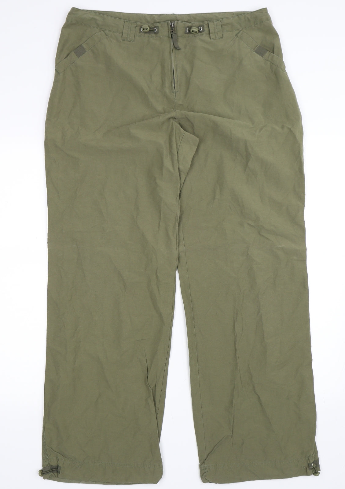 NEXT Womens Green   Cargo Trousers Size 16 L30 in