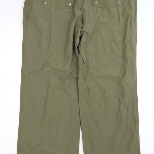 NEXT Womens Green   Cargo Trousers Size 16 L30 in