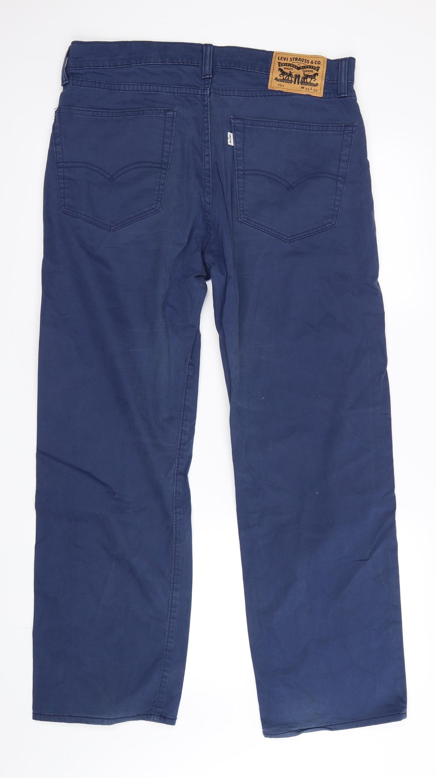 Levi's Mens Blue   Chino Trousers Size 36 L30 in