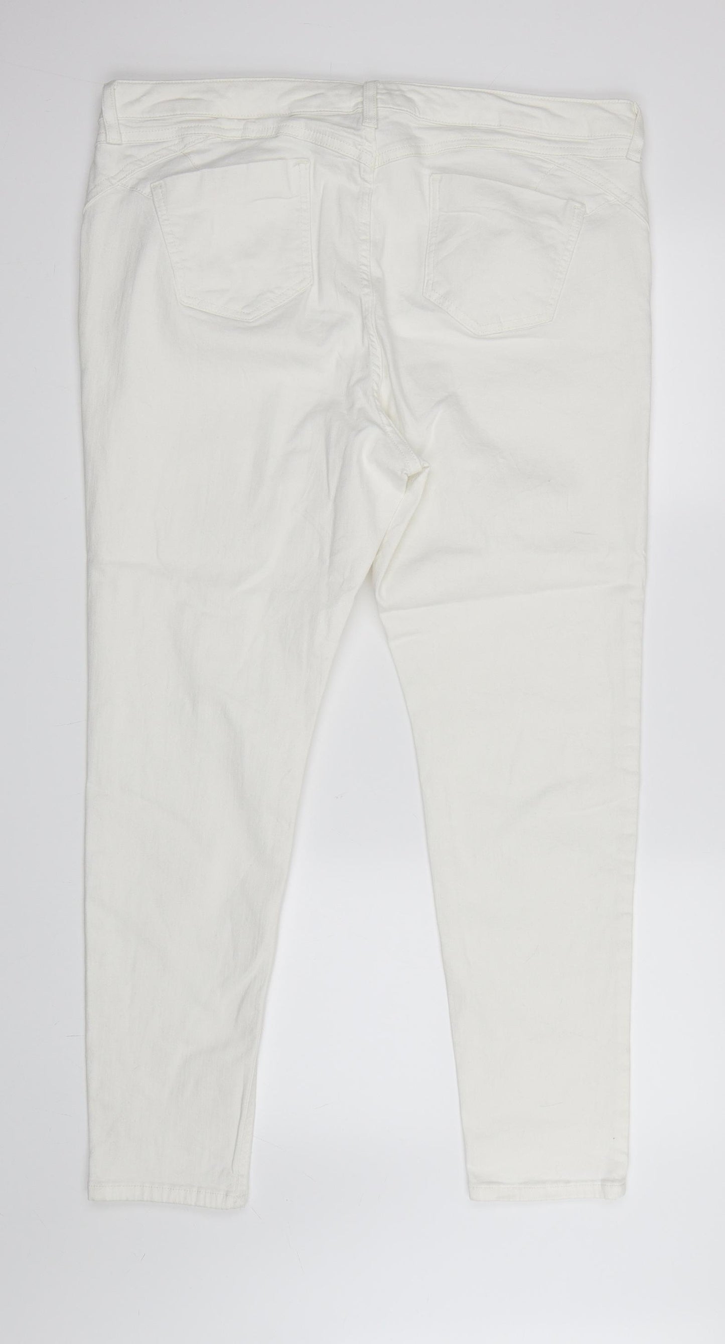 Per Una Womens White   Jegging Jeans Size 20 L28 in