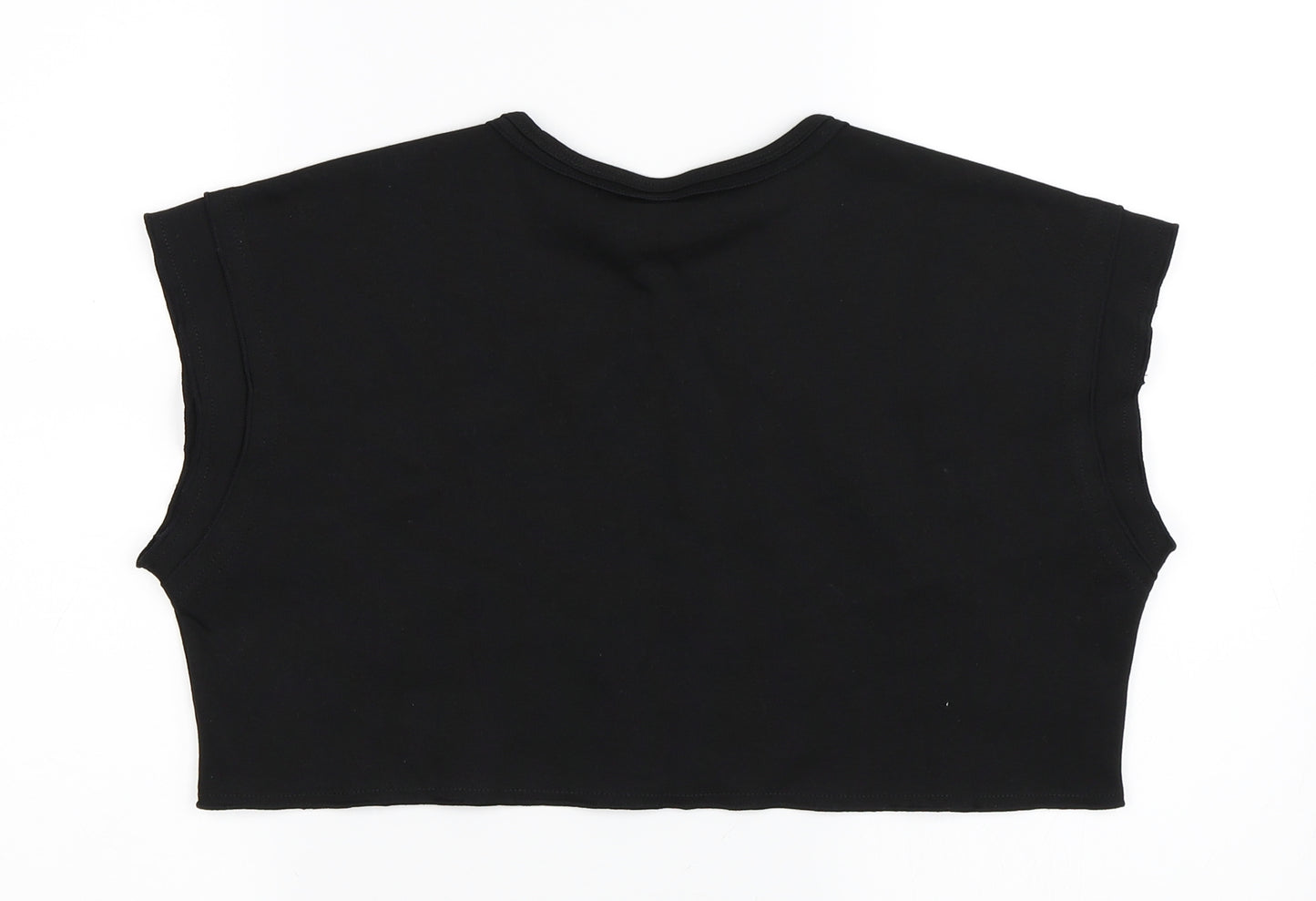 Abyl Womens Black   Basic T-Shirt Size M  - Cropped