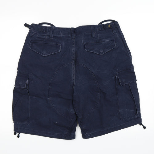 Ralph Lauren Mens Blue   Cargo Shorts Size 34 in