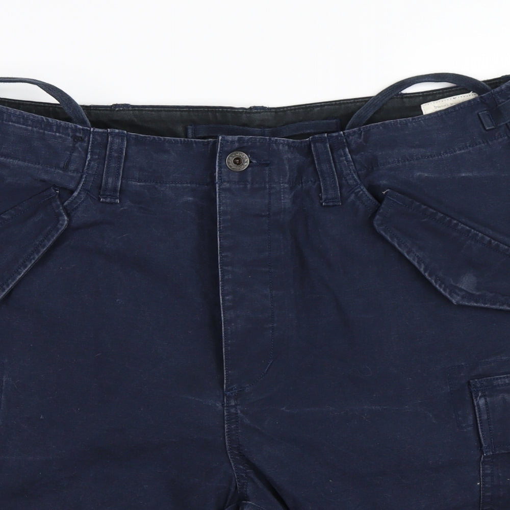 Ralph Lauren Mens Blue   Cargo Shorts Size 34 in