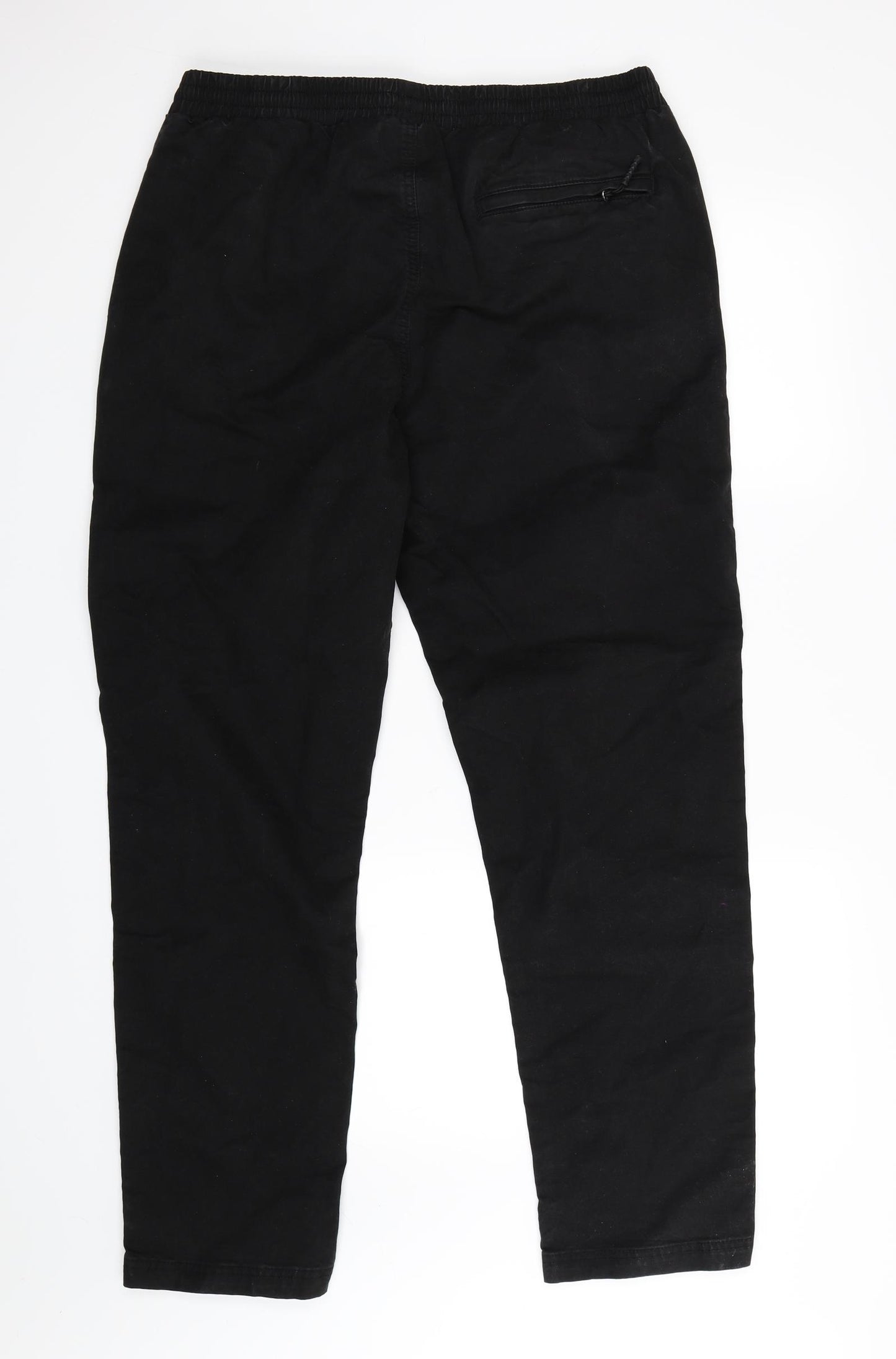 George Mens Black   Cargo Trousers Size L L28 in