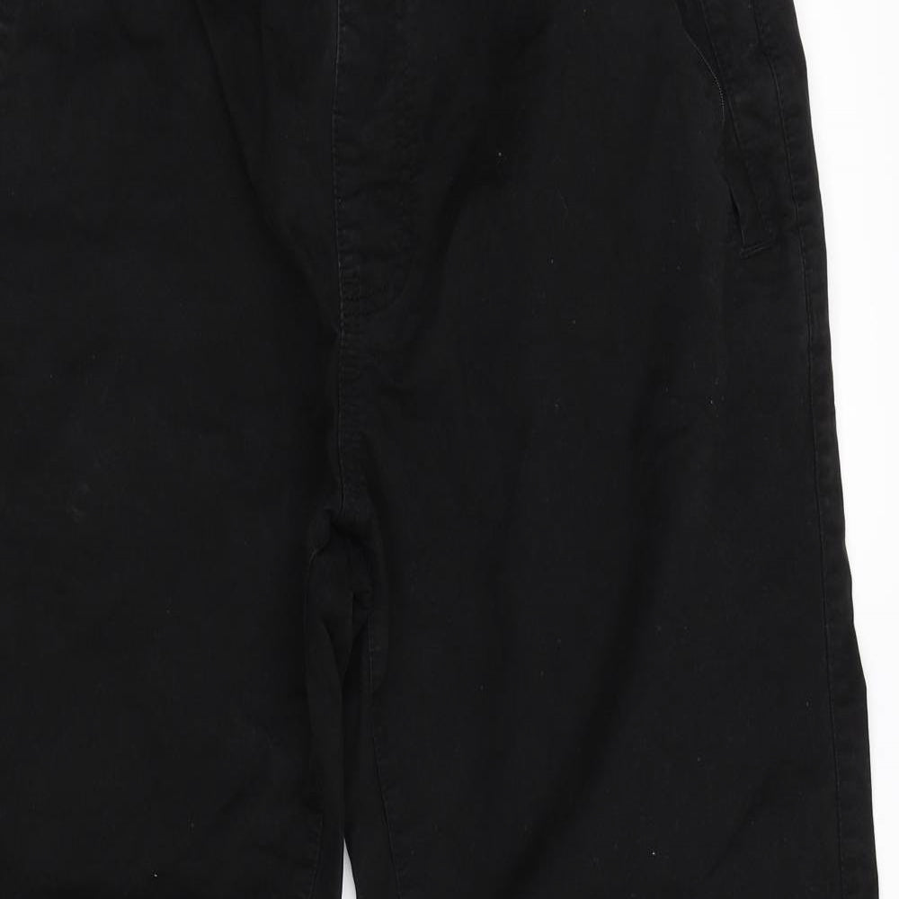 George Mens Black   Cargo Trousers Size L L28 in