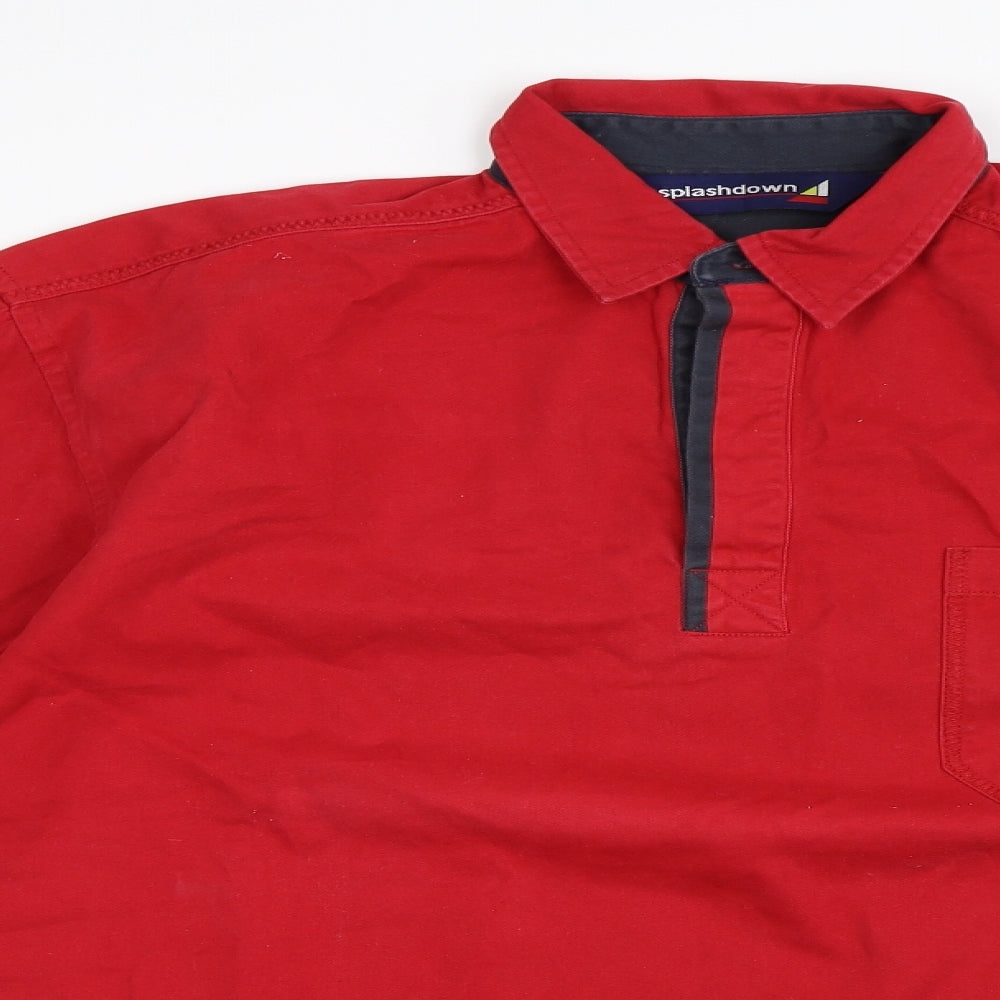 Splashdown Mens Red    Polo Size M