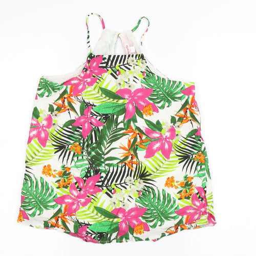 Miss E-vie Girls Multicoloured Floral  Camisole Tank Size 12 Years