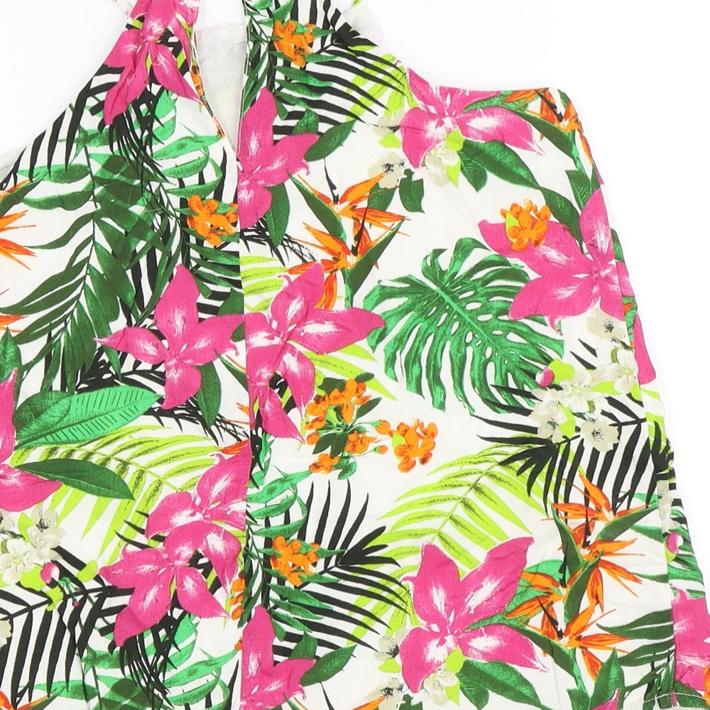 Miss E-vie Girls Multicoloured Floral  Camisole Tank Size 12 Years