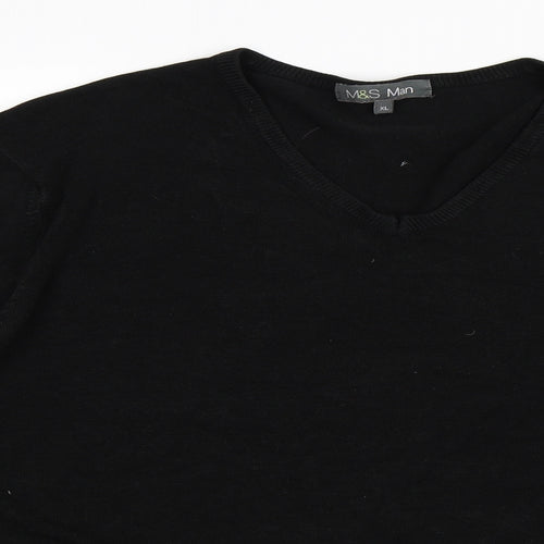 Marks and Spencer Mens Black   Pullover Jumper Size XL