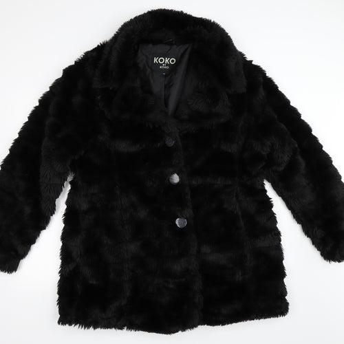 KOKO Womens Black   Jacket Coat Size 20