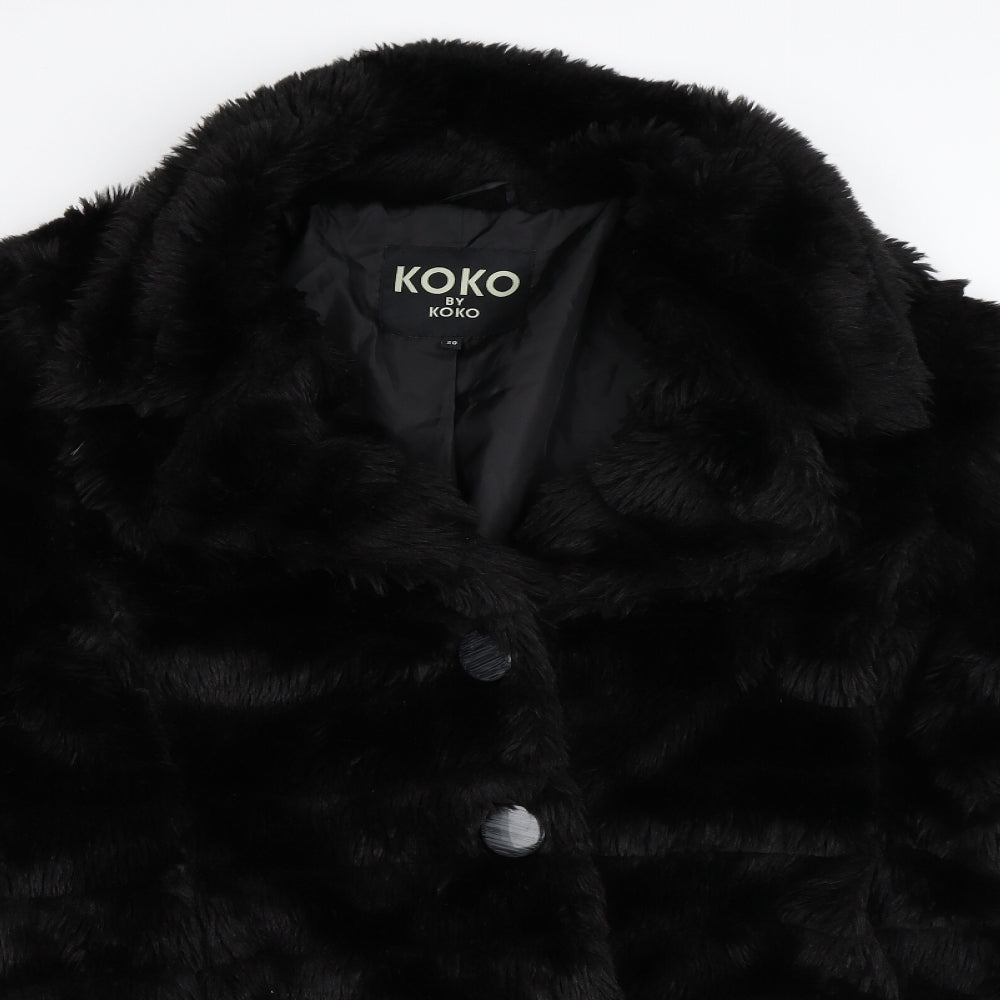 KOKO Womens Black   Jacket Coat Size 20