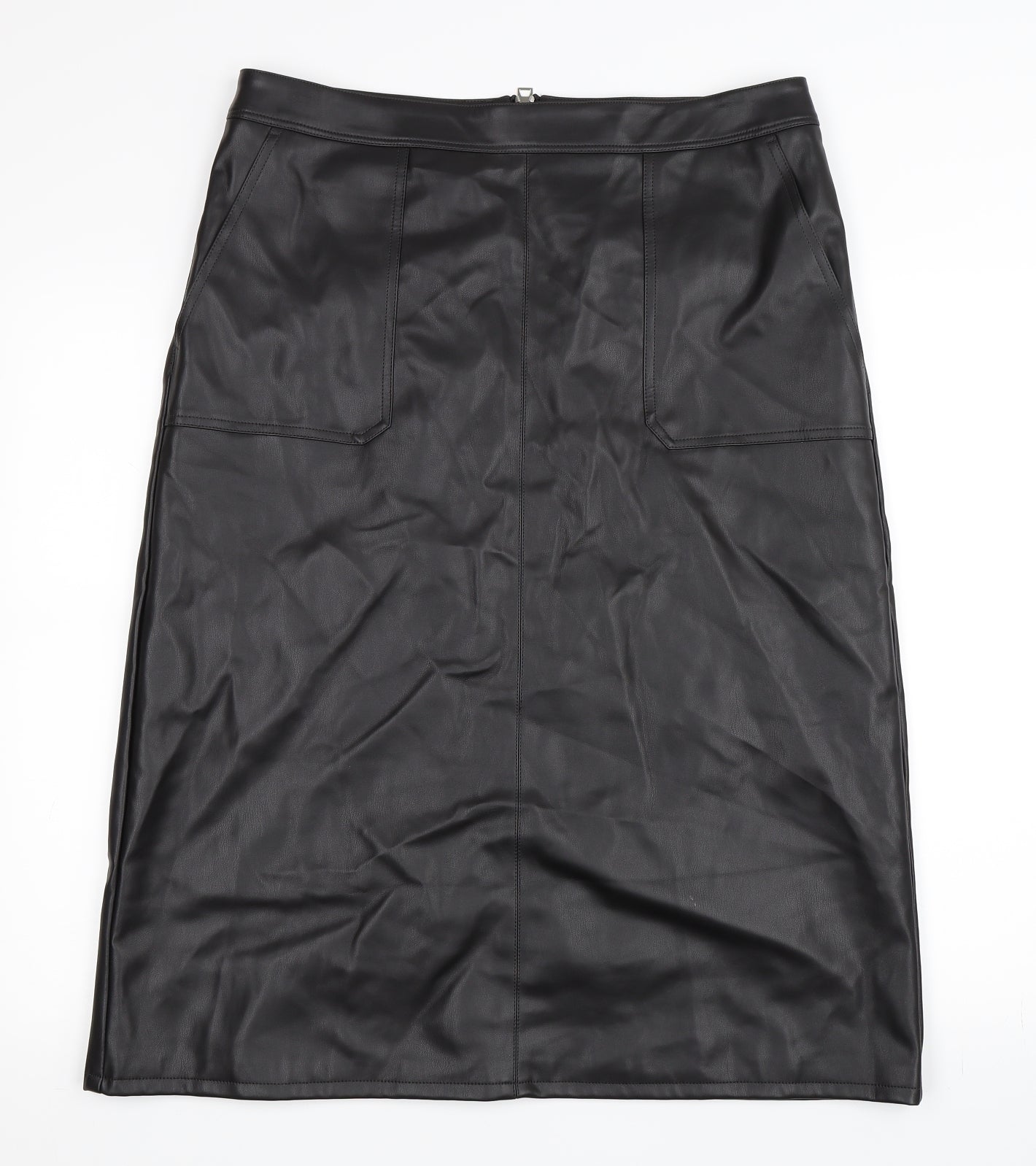 Marks and Spencer Womens Black   Straight & Pencil Skirt Size 16