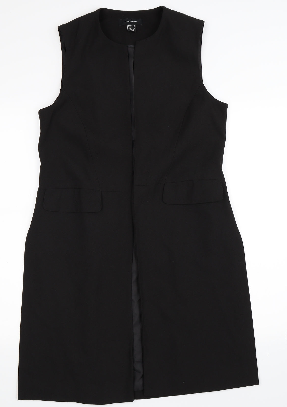 Primark Womens Black   Gilet Waistcoat Size 12