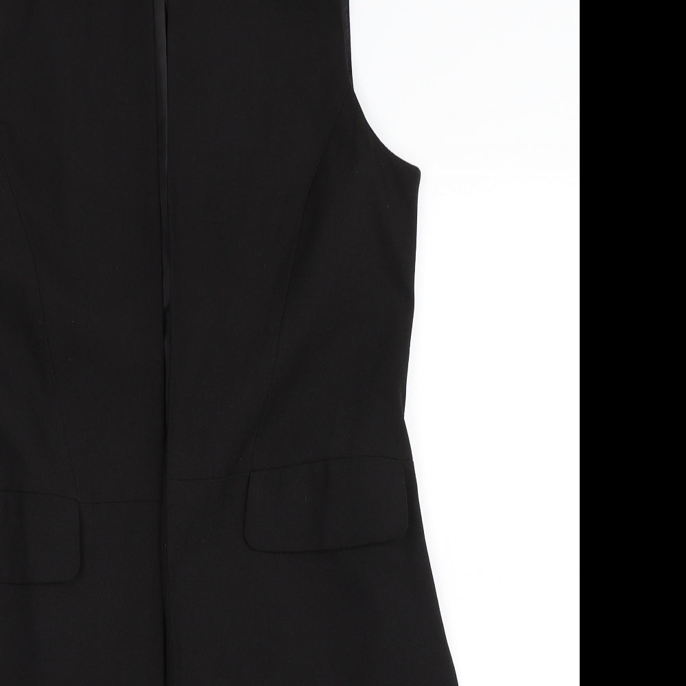 Primark Womens Black   Gilet Waistcoat Size 12