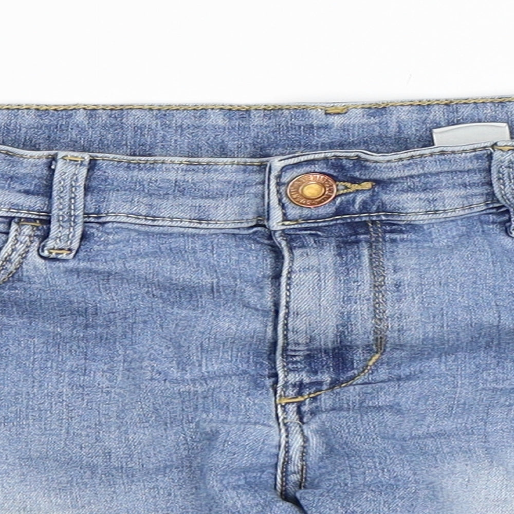 H&M Girls Blue   Hot Pants Shorts Size 12-13 Years