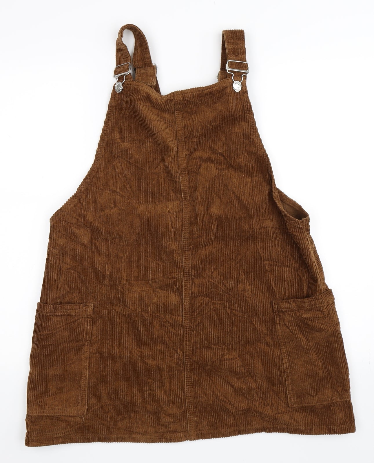 Primark Womens Brown   Pinafore/Dungaree Dress  Size 16